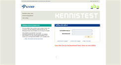 Desktop Screenshot of kennistest.knmp.nl